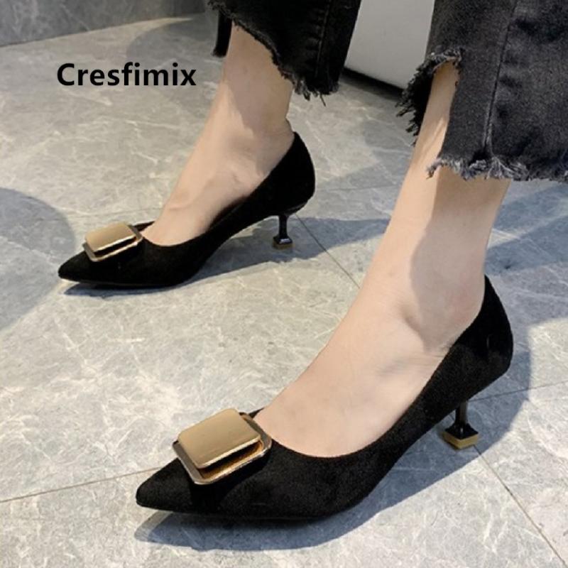 Dress Shoes Cresfimix Women Classic High Quality Pointed Toe Heels Ladies Cool Comfortable Summer Office Party C5544, Black
Dress Shoes Cresfimix Women Classic High Quality Pointed Toe Heels Ladies Cool Comfortable Summer Office Party C5544, Black