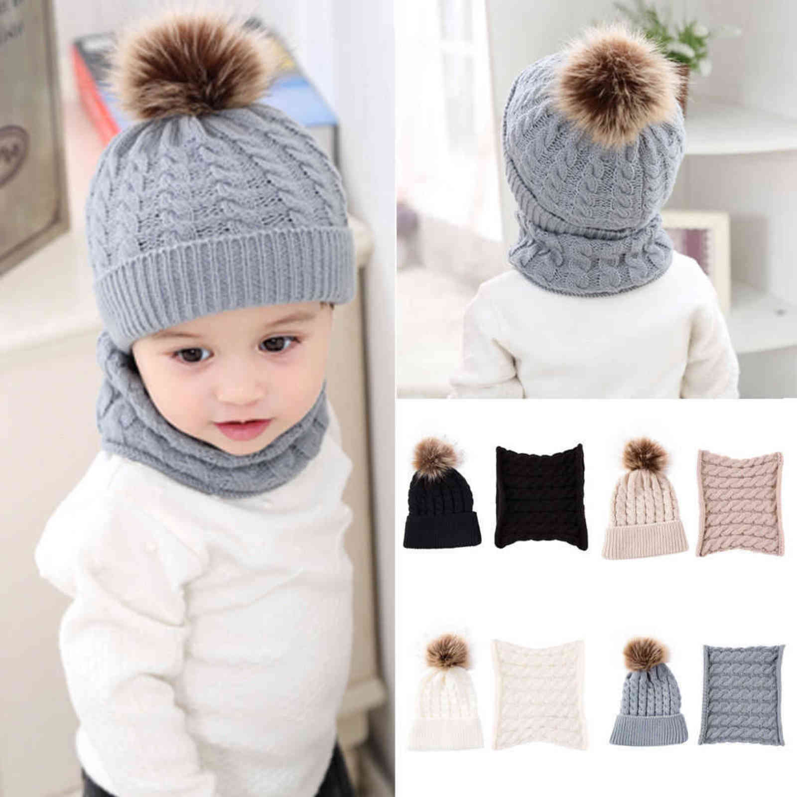 Citgeett 2pcs Cute Kid Girl Boy Baby Infant Winter Warm Crochet Knit Hat Beanie Cap+scarf Solid Set
Citgeett 2pcs Cute Kid Girl Boy Baby Infant Winter Warm Crochet Knit Hat Beanie Cap+scarf Solid Set