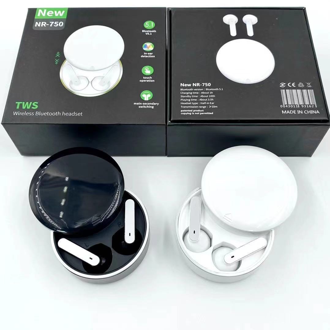 NR-750 wireless earphones headset wireless 5.1 in-ear mini sports stereo creative gift, Black
NR-750 wireless earphones headset wireless 5.1 in-ear mini sports stereo creative gift, Black