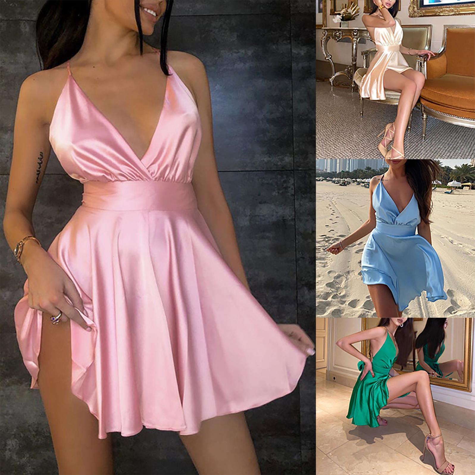 neon satin lace up summer women dresses bodycon mini sleeveless backless elegant party outfits club clothes t1q, Black;gray
neon satin lace up summer women dresses bodycon mini sleeveless backless elegant party outfits club clothes t1q, Black;gray