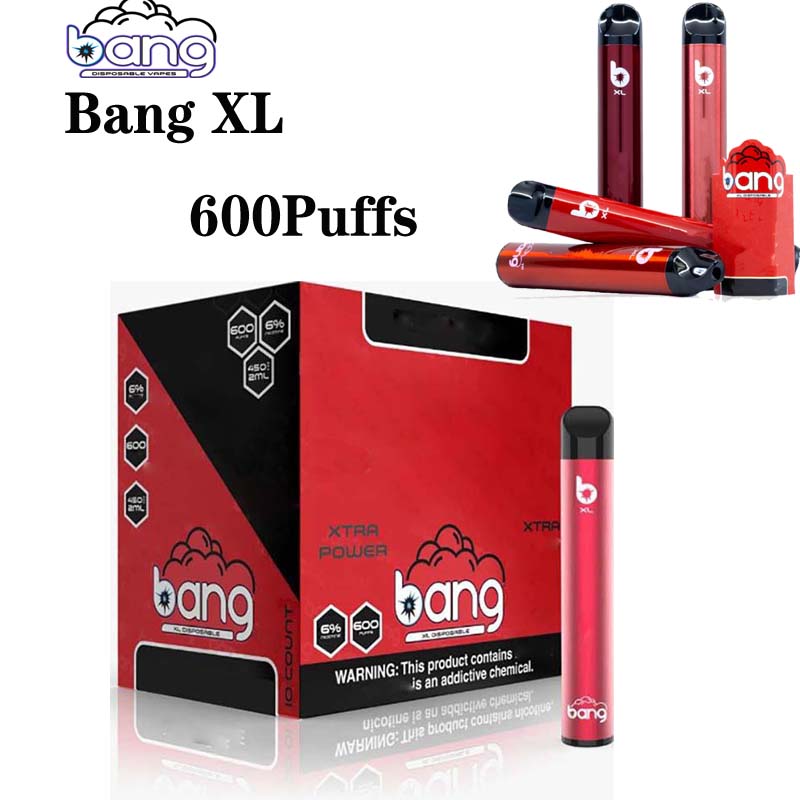 600 Puffs 450mAh Bang XL Disposable Vape Pen Electronic Cigarette E Vapor Pod XXtra Puff Vaporizer
600 Puffs 450mAh Bang XL Disposable Vape Pen Electronic Cigarette E Vapor Pod XXtra Puff Vaporizer