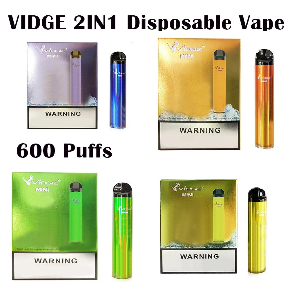 Original VIDGE MINI 2in1 Disposable E cigarette Pod Device 300+300Puffs 400mAh Battery 1.0+1.0ml Prefilled Cartridge Vape Pen Kit 5 options
Original VIDGE MINI 2in1 Disposable E cigarette Pod Device 300+300Puffs 400mAh Battery 1.0+1.0ml Prefilled Cartridge Vape Pen Kit 5 options