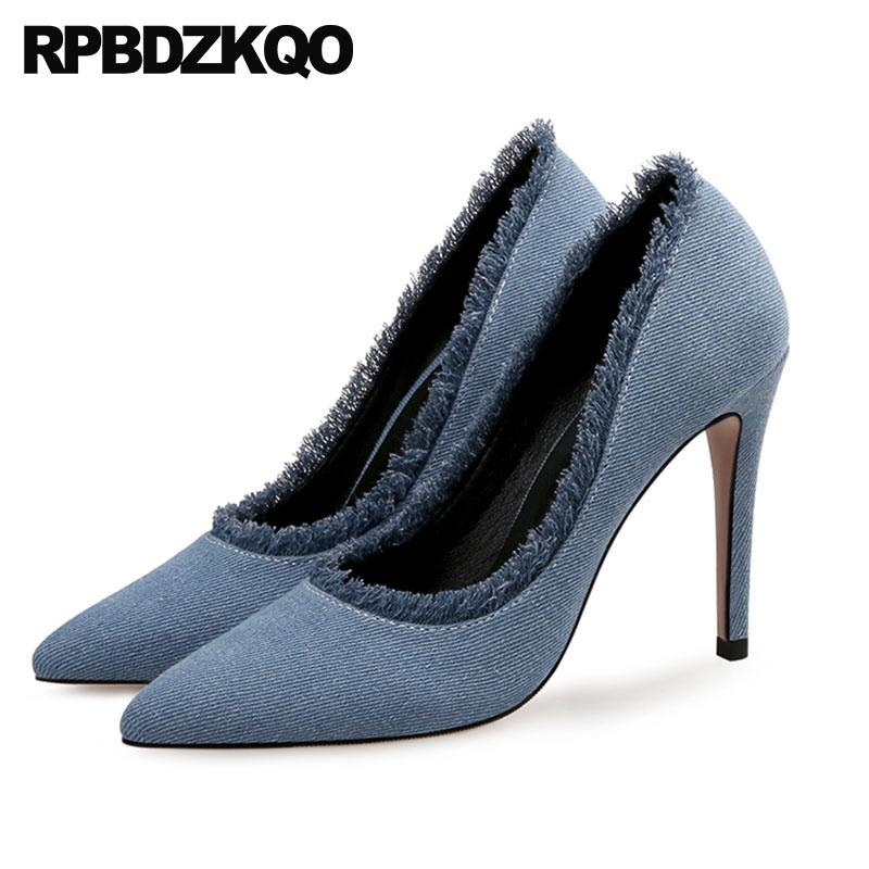 Dress Shoes Exotic Dancer Denim Pointed Toe Pumps Stiletto 11 43 Low Heels Ladies Mid High 42 Ultra Extreme 8cm Designer Big Size, Black
Dress Shoes Exotic Dancer Denim Pointed Toe Pumps Stiletto 11 43 Low Heels Ladies Mid High 42 Ultra Extreme 8cm Designer Big Size, Black