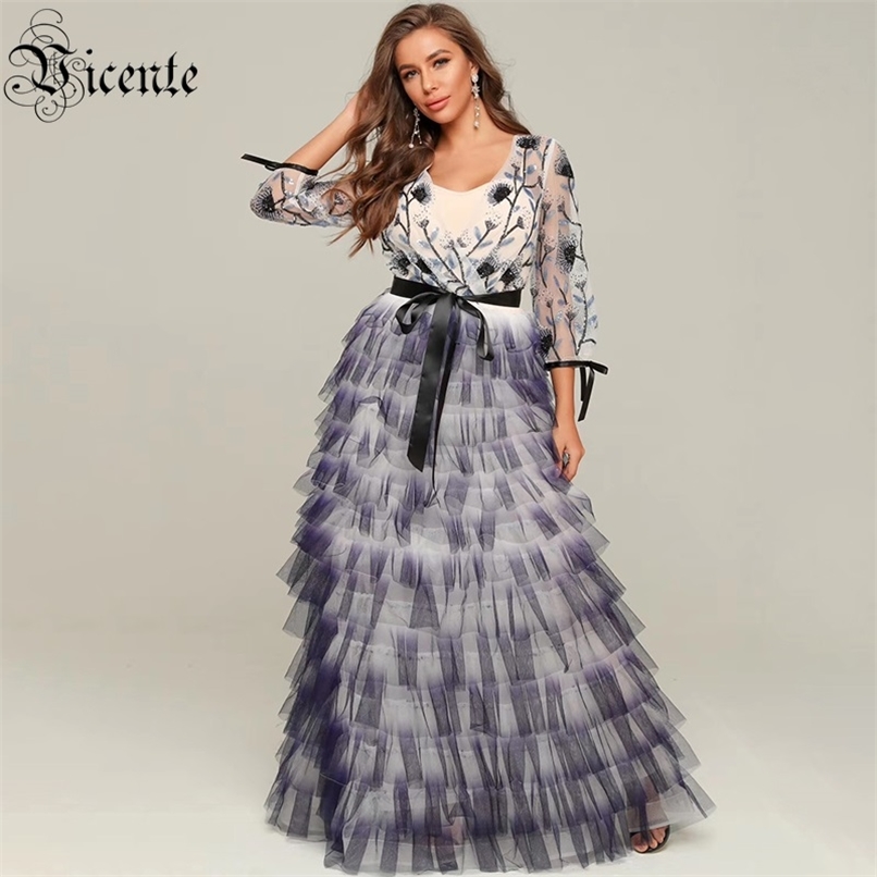 Free Chic Lavender Dress Elegant Cascading Ruffles Mesh Celebrity Christmas Party Maxi Vestidos 210520
Free Chic Lavender Dress Elegant Cascading Ruffles Mesh Celebrity Christmas Party Maxi Vestidos 210520