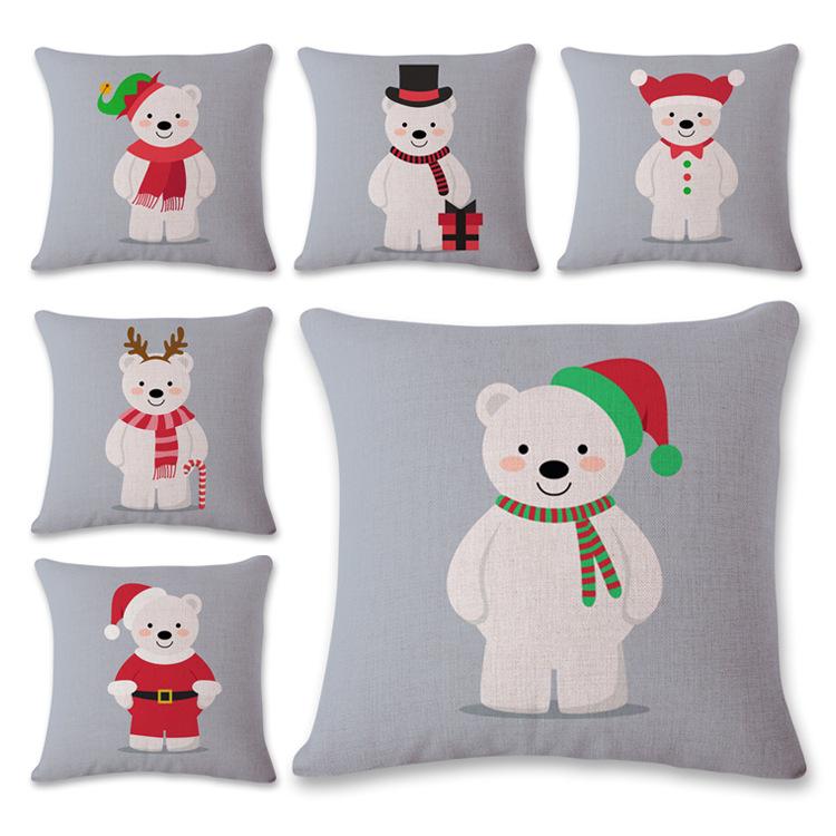 Cute Christmas Polar Bear Pillow Cover Beautiful Linen Cushion For Sofa Seating Living Room Home Decor Case Cushion/Decorative
Cute Christmas Polar Bear Pillow Cover Beautiful Linen Cushion For Sofa Seating Living Room Home Decor Case Cushion/Decorative