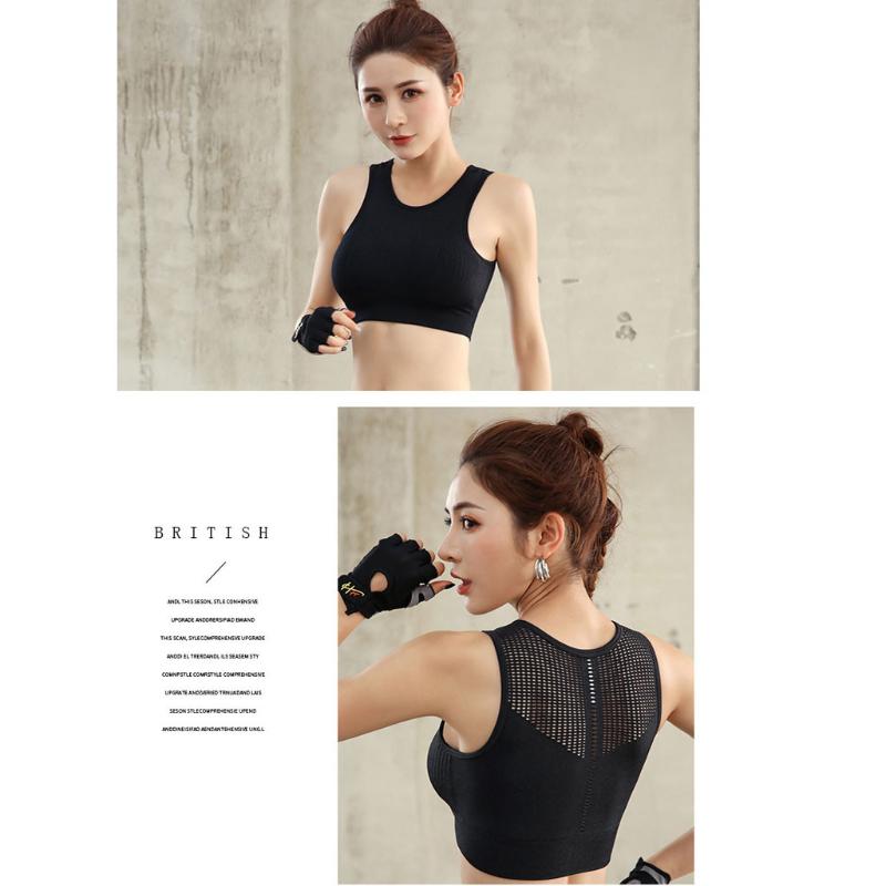 Women's Rimless Breathable Mesh Black Blue Purple Shockproof Pad Sports Gym Running Yoga Vest Bra Top Underwear Clothing, Bk
Women's Rimless Breathable Mesh Black Blue Purple Shockproof Pad Sports Gym Running Yoga Vest Bra Top Underwear Clothing, Bk