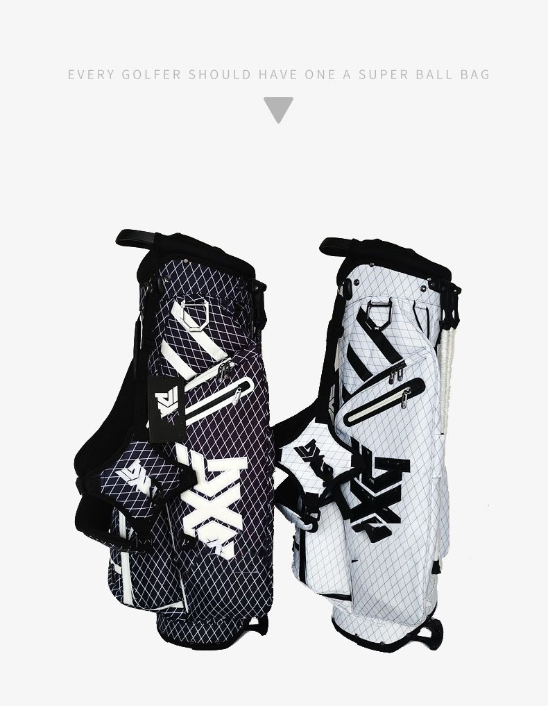 New bracket golf waterproof ball bag lattice support Korean barrel men's and women's universal portable club anti splash
New bracket golf waterproof ball bag lattice support Korean barrel men's and women's universal portable club anti splash