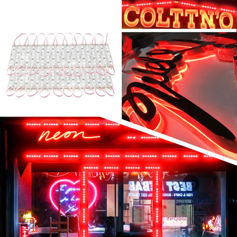 20-100PCS Super Bright LED Module SMD 5054 Red Color Light 6LEDs DC12V Waterproof Advertising Modules Storefront Strip
20-100PCS Super Bright LED Module SMD 5054 Red Color Light 6LEDs DC12V Waterproof Advertising Modules Storefront Strip
