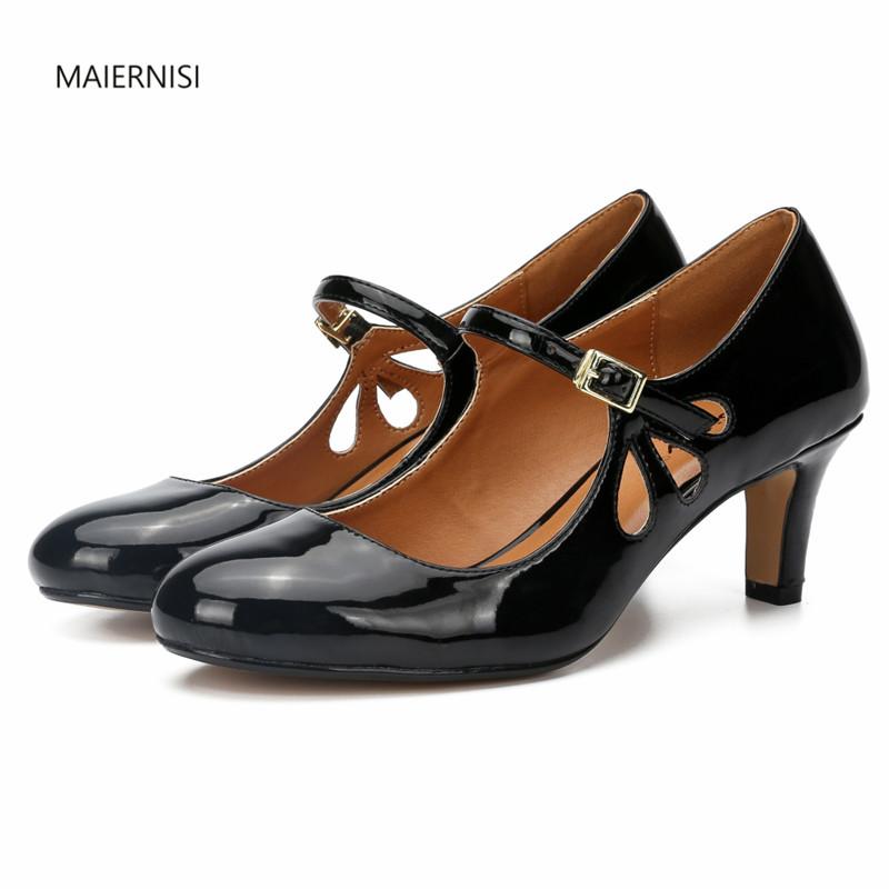 Pattern Shoes Woman Casual Fashion Show Comfort Ladies 6CM Thin Heel Amazing 5-16 17 MAIERNISI Dress, Black
Pattern Shoes Woman Casual Fashion Show Comfort Ladies 6CM Thin Heel Amazing 5-16 17 MAIERNISI Dress, Black