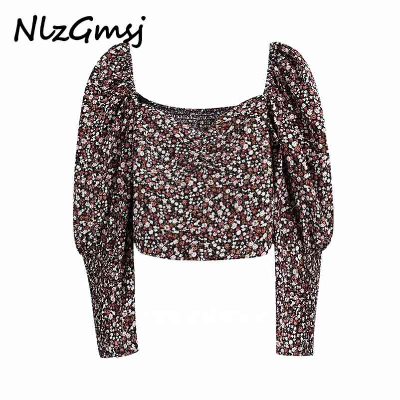 Blouse Women Spring Autumn Tops Square Collar Long Sleeve Printing Temperament Elegant Women's Shirt 210628, As picture
Blouse Women Spring Autumn Tops Square Collar Long Sleeve Printing Temperament Elegant Women's Shirt 210628, As picture