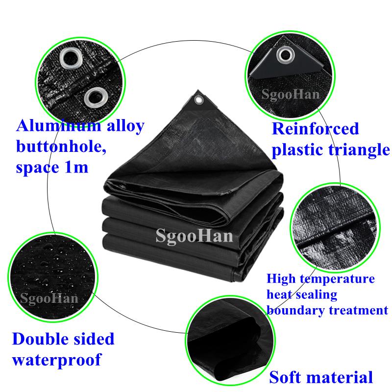 Black PE Rainproof Cloth Tarpaulin Garden Outdoor Awning Sun Shade Sail Camping Boat Truck Canopy Ground Sheet Waterproof
Black PE Rainproof Cloth Tarpaulin Garden Outdoor Awning Sun Shade Sail Camping Boat Truck Canopy Ground Sheet Waterproof