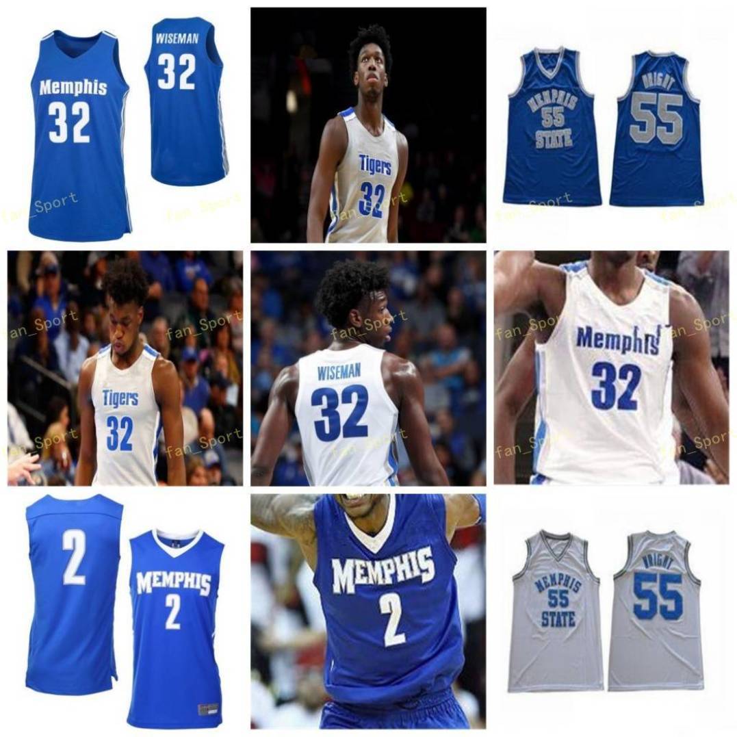 College Memps Tigers Basketball Jersey 12 Ryan Boyce 14 Isaiah Maurice 15 Lance…