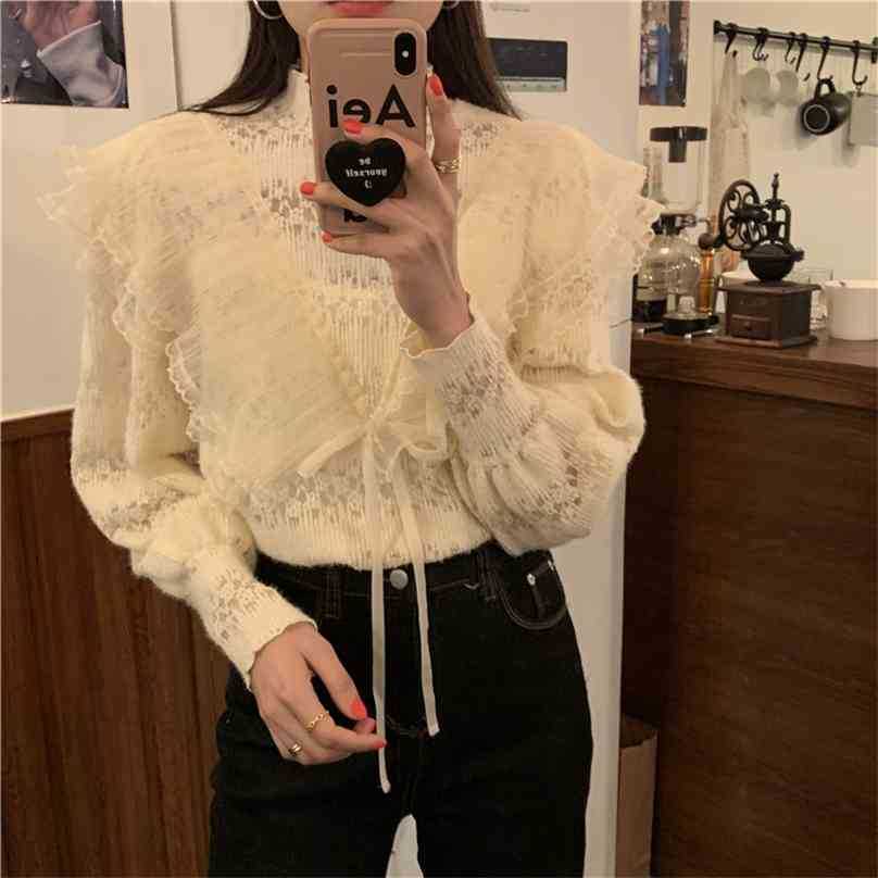 2022 Apricot Ruffles Streetwear All Match Stylish Lace Patchwork Chic French Retro Gentle Blouses Tops Shirts 210525, Photo color
2022 Apricot Ruffles Streetwear All Match Stylish Lace Patchwork Chic French Retro Gentle Blouses Tops Shirts 210525, Photo color