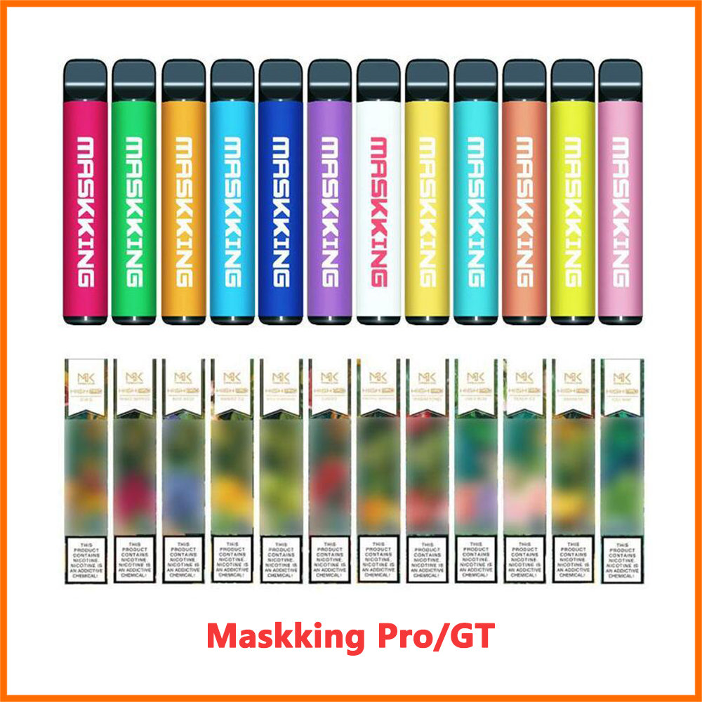 In Stock!!!Maskking High Pro GT E Cigarette Disposable Device Russia Version 1000 puffs 600mAh 3.5ml Pre-filled Cartridges PK Air Bar Lux Ma
In Stock!!!Maskking High Pro GT E Cigarette Disposable Device Russia Version 1000 puffs 600mAh 3.5ml Pre-filled Cartridges PK Air Bar Lux Ma