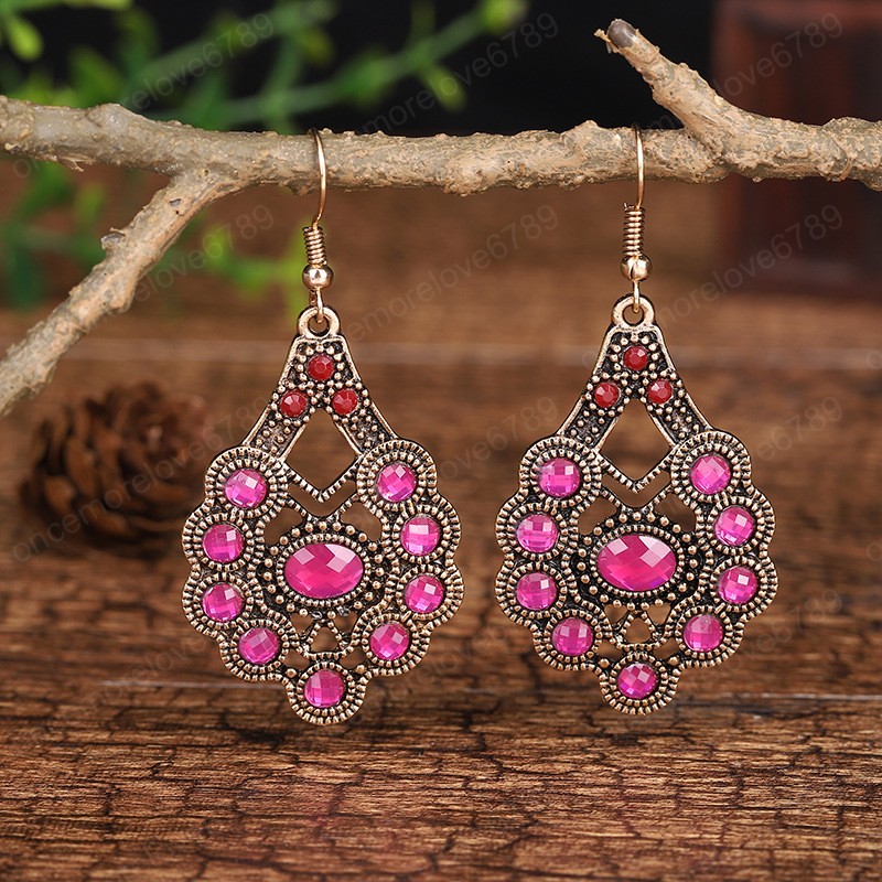 Vintage Geometirc Women's Dangle Earrings French Style Color Crystal Stone Beaded Hanging Earring Fashion Jewelry Pendientes
Vintage Geometirc Women's Dangle Earrings French Style Color Crystal Stone Beaded Hanging Earring Fashion Jewelry Pendientes
