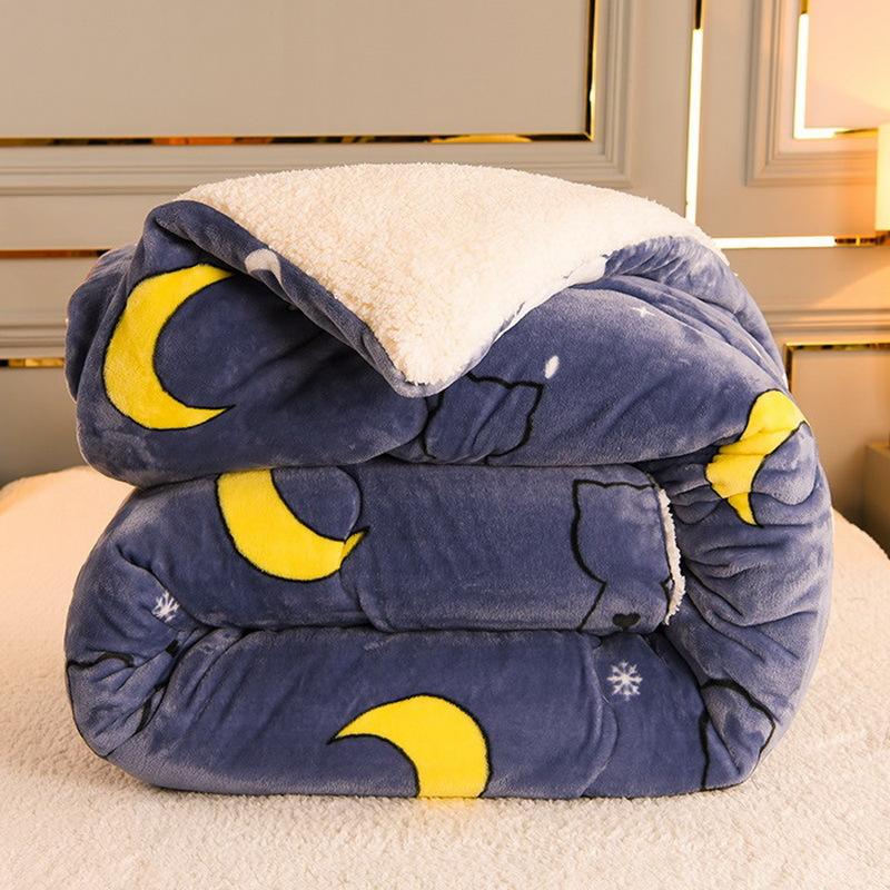 Feather Velvet Quilt Cashmere Core Thickening Winter Student Bedding Adult Cotton Quilting Keep Warm Technology Comforters & Sets
Feather Velvet Quilt Cashmere Core Thickening Winter Student Bedding Adult Cotton Quilting Keep Warm Technology Comforters & Sets