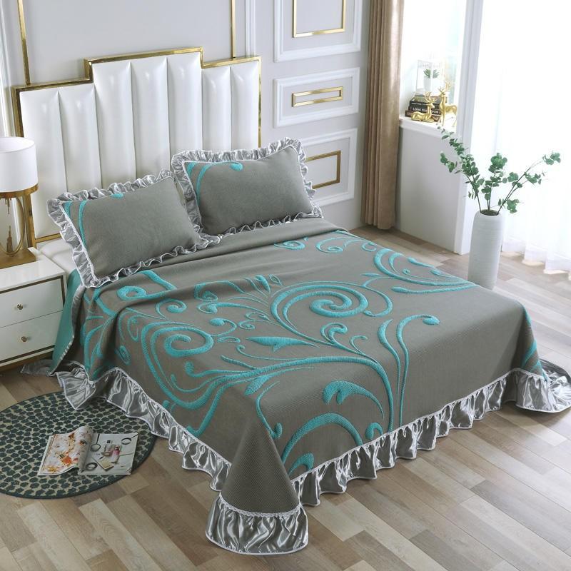 Bedding Sets 3/5Pcs 100% Cotton Knitted Weave Bedspread Coverlet Blanket Pillow Shams With Rufflers Super Soft For All Seasons 90X96"/96X104, Color 6
Bedding Sets 3/5Pcs 100% Cotton Knitted Weave Bedspread Coverlet Blanket Pillow Shams With Rufflers Super Soft For All Seasons 90X96"/96X104, Color 6