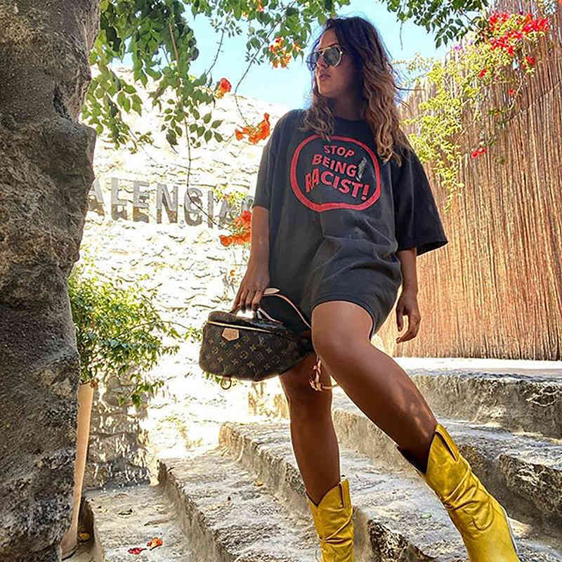 Street Fashion Factory Outlet Meichao Dept Slogan Letter Printing High Street Loose Oversize Short Sleeve Female Couple T-shirt Men'sin, White
Street Fashion Factory Outlet Meichao Dept Slogan Letter Printing High Street Loose Oversize Short Sleeve Female Couple T-shirt Men'sin, White