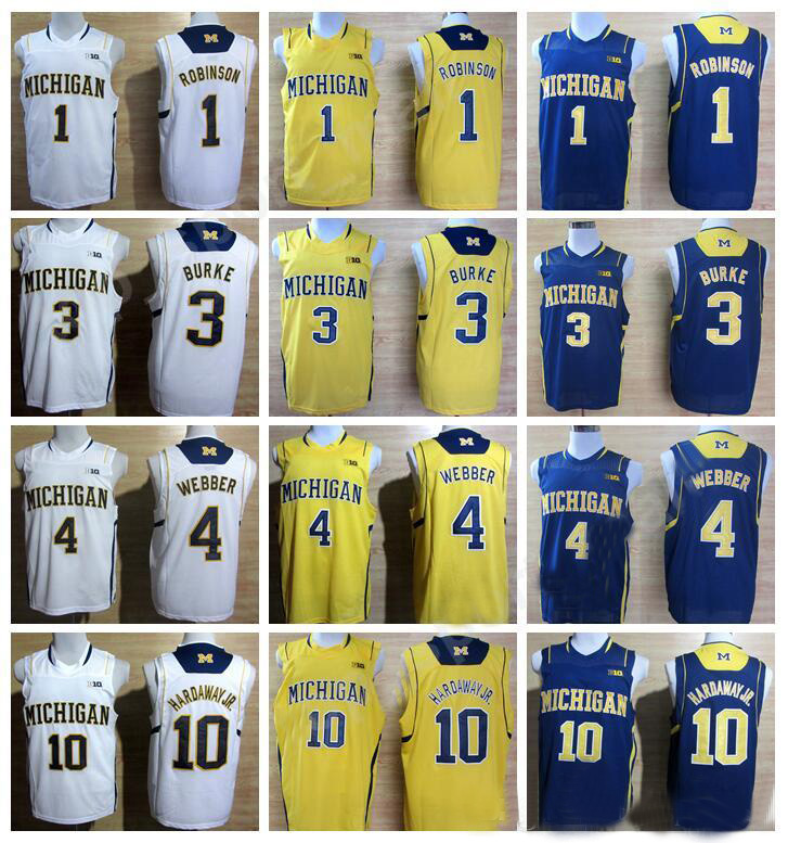 College Michigan Wolverines Jerseys Basketball Glenn Robinson III 1 Trey Burke 3 Chirs Webber 4 Tim Hardaway Jr 10 Glen Rice Jalen Rose, Black
College Michigan Wolverines Jerseys Basketball Glenn Robinson III 1 Trey Burke 3 Chirs Webber 4 Tim Hardaway Jr 10 Glen Rice Jalen Rose, Black