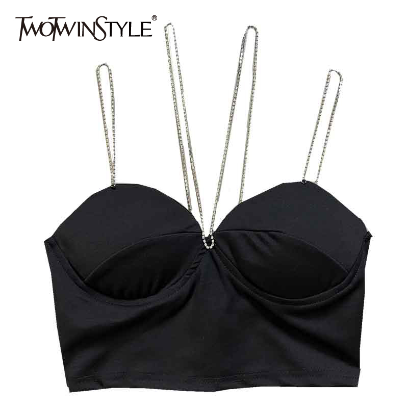 Sexy Black Vest For Women V Neck Sleeveless Patchwork Chain Ruched Minimalist Vests Female Summer Fashion Style 210524, White
Sexy Black Vest For Women V Neck Sleeveless Patchwork Chain Ruched Minimalist Vests Female Summer Fashion Style 210524, White