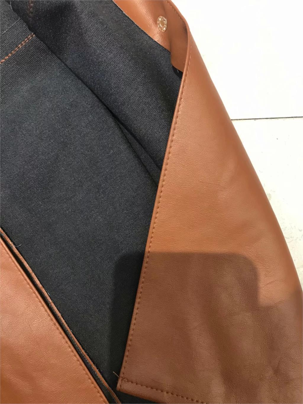 Winter button belt PU leather dress women midi Vintage casual short sleeve office black korean vestidos 210521