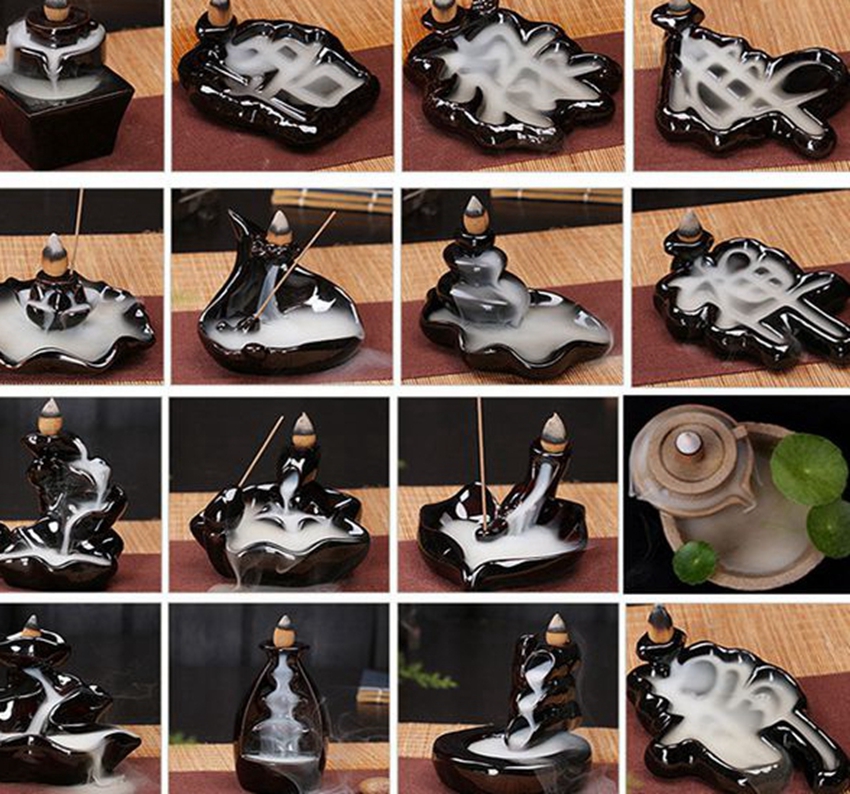 Ceramic Glaze Waterfall Backflow Incense Burner Censer Holder Cones Home decor 24 Style Incense Cones Burner Stick
Ceramic Glaze Waterfall Backflow Incense Burner Censer Holder Cones Home decor 24 Style Incense Cones Burner Stick