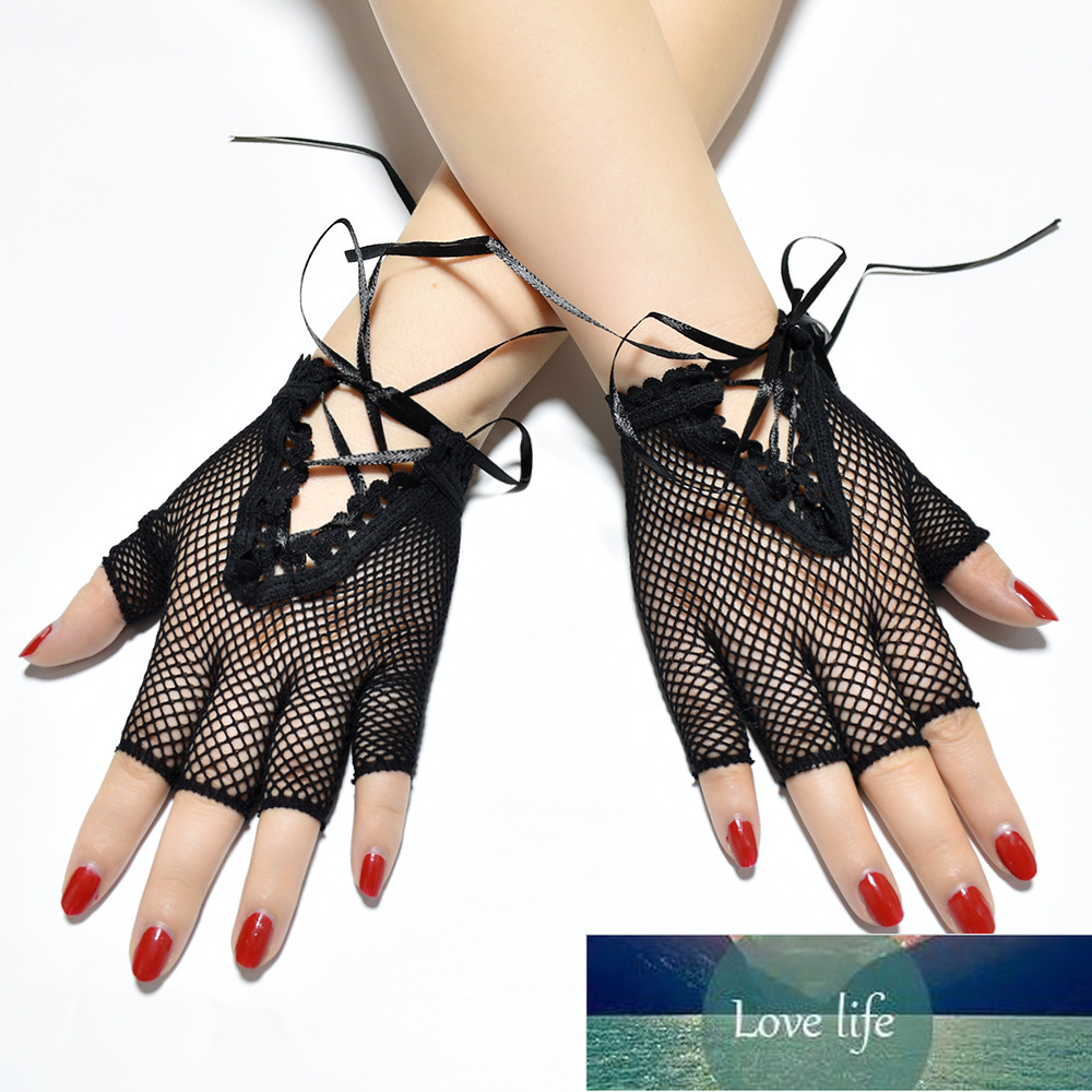 Women's Sexy Black Short Half-finger Fishing Net Stretch Gloves Hollow Mesh Strap Punk Cosplay Prom Party Decoration Gloves
Women's Sexy Black Short Half-finger Fishing Net Stretch Gloves Hollow Mesh Strap Punk Cosplay Prom Party Decoration Gloves
