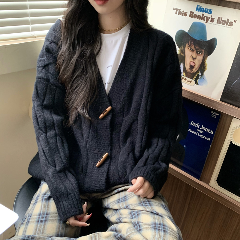 3Colors 2021 autumn korean style knittd cardigans womens loose Twist Thick warm sweaters cardigan womens tops (C8165), White;black
3Colors 2021 autumn korean style knittd cardigans womens loose Twist Thick warm sweaters cardigan womens tops (C8165), White;black