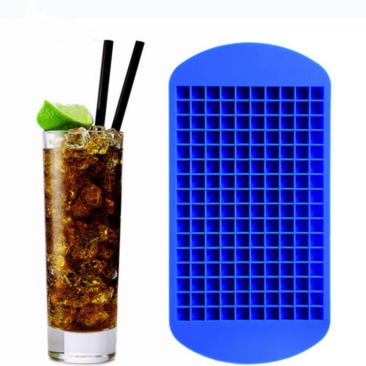 hot 160 Grids DIY Small Mold Silicone Tray cube box Fruit Cube Maker Bar Ice Cream Tools Free shipping