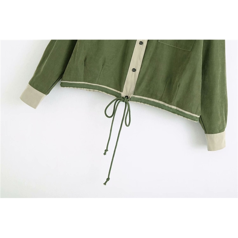 streetwear women pocket shirts fashion ladies turn down collar shirt female chic loose tops casual girls blouses 210430