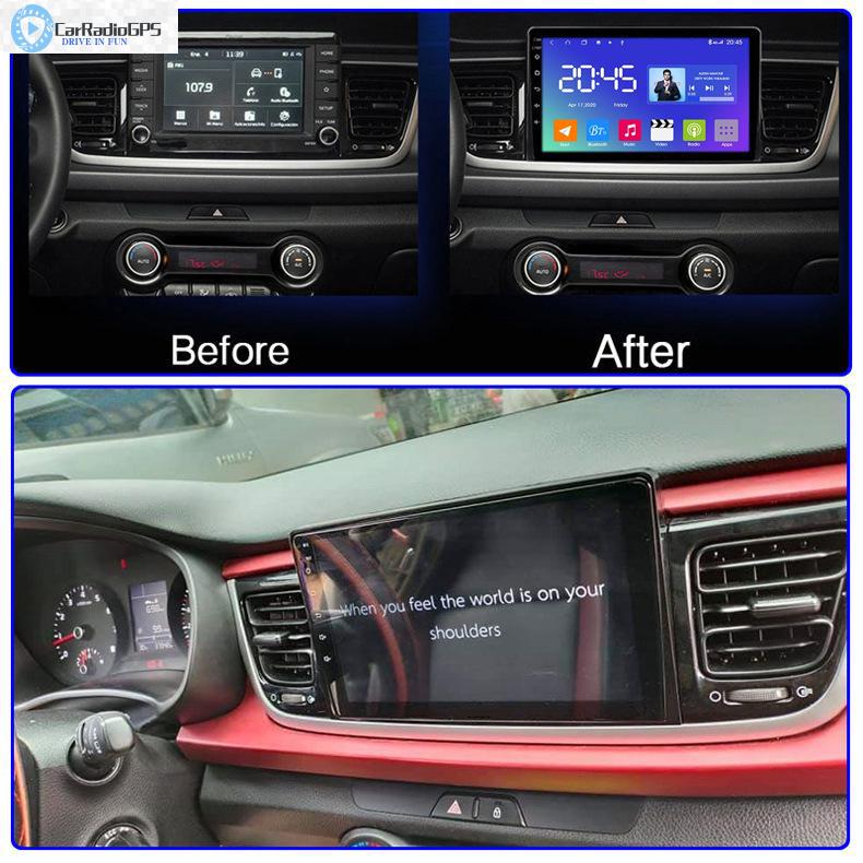 Car DVD Player for KIA RIO 2016-2018 GPS Auto Radio with DSP BT WIFI Mirrorlink 8 Core 10'' Android