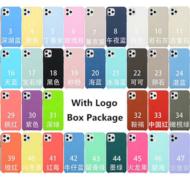 Official Original Silicone iPhone Case With Logo For 11 12 13 Pro XR Xs Max 6 7 8 Plus Shockproof Anti-drop Dirt-resistant Anti-scratch Crashproof Has Retail Box Package, Mix colors / best selling colors
Official Original Silicone iPhone Case With Logo For 11 12 13 Pro XR Xs Max 6 7 8 Plus Shockproof Anti-drop Dirt-resistant Anti-scratch Crashproof Has Retail Box Package, Mix colors / best selling colors