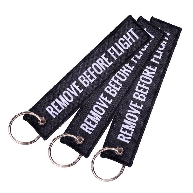 REMOVE BEFORE FLIGHT keychain color air pendant embroidered aviation children adult gift woven keyring commemorative keychains gifts
REMOVE BEFORE FLIGHT keychain color air pendant embroidered aviation children adult gift woven keyring commemorative keychains gifts