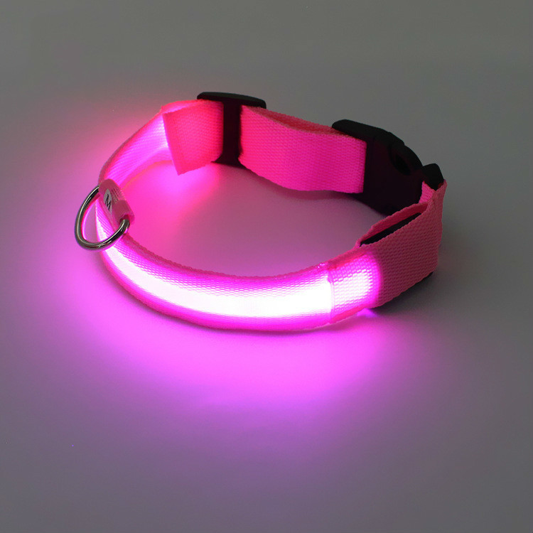 Luminous Dog Collar USB Charging Led Light With LED Flashing Collar Night Safety Outdoor Walking Dogs Puppy Collar Pet Supplies