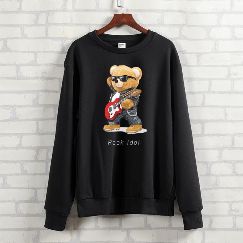 Women's Hoodies & Sweatshirts BLINGPAW Autumn Winter Clothes Teddy Bear Rock Idol Letter Printed Unisex Heavy Blend Crewneck Sweatshirt Long, Black
Women's Hoodies & Sweatshirts BLINGPAW Autumn Winter Clothes Teddy Bear Rock Idol Letter Printed Unisex Heavy Blend Crewneck Sweatshirt Long, Black