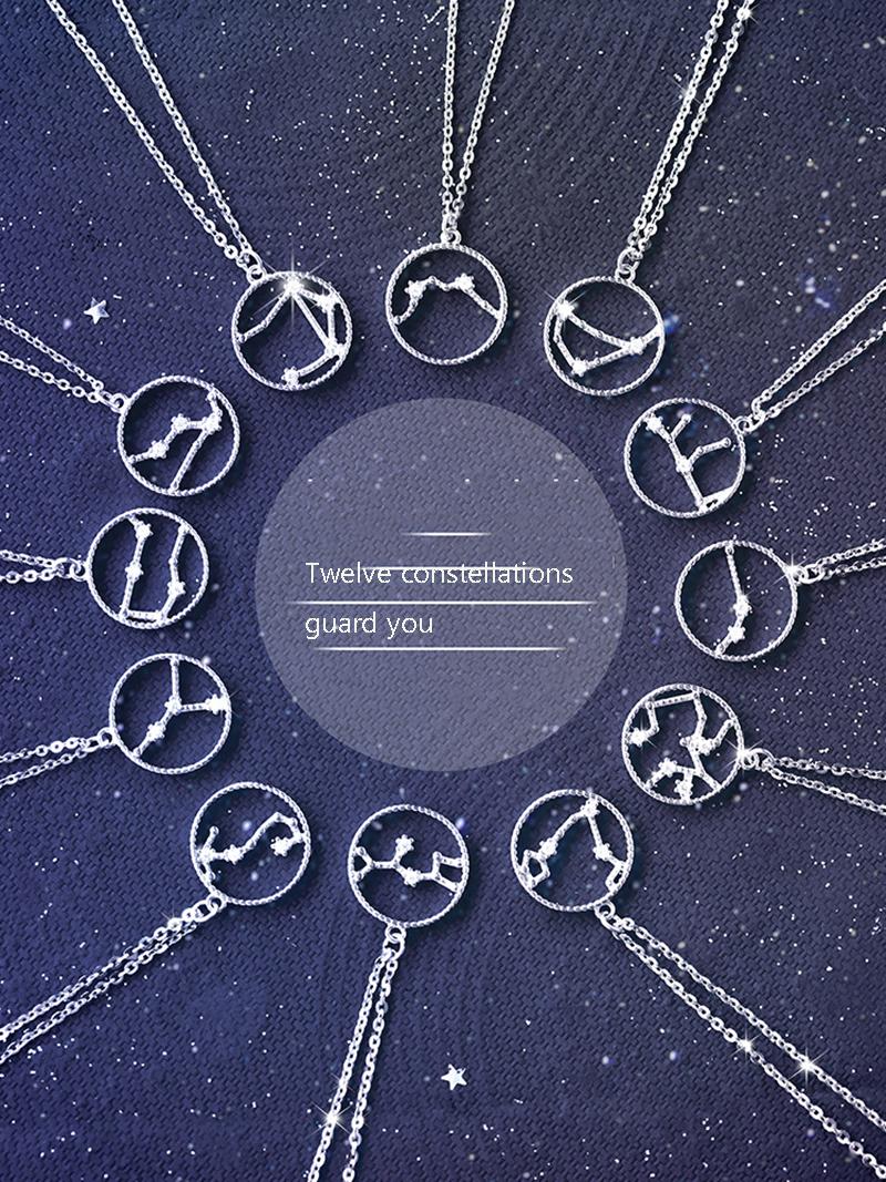 Pendant Necklaces Twelve Constellation Necklace Women Net Red Style Design Sense Clavicle Chain Girlfriend Birthday Gift, Silver
Pendant Necklaces Twelve Constellation Necklace Women Net Red Style Design Sense Clavicle Chain Girlfriend Birthday Gift, Silver