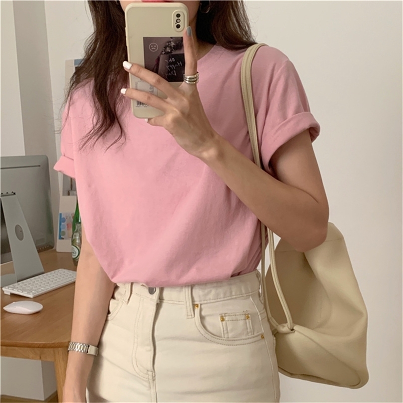 Basewear Chic Loose Tops Casual Prom Tee Retro Gentle Summer Short-Sleeved Solid Lazy Pullovers T-shirts 210525, Orange
Basewear Chic Loose Tops Casual Prom Tee Retro Gentle Summer Short-Sleeved Solid Lazy Pullovers T-shirts 210525, Orange