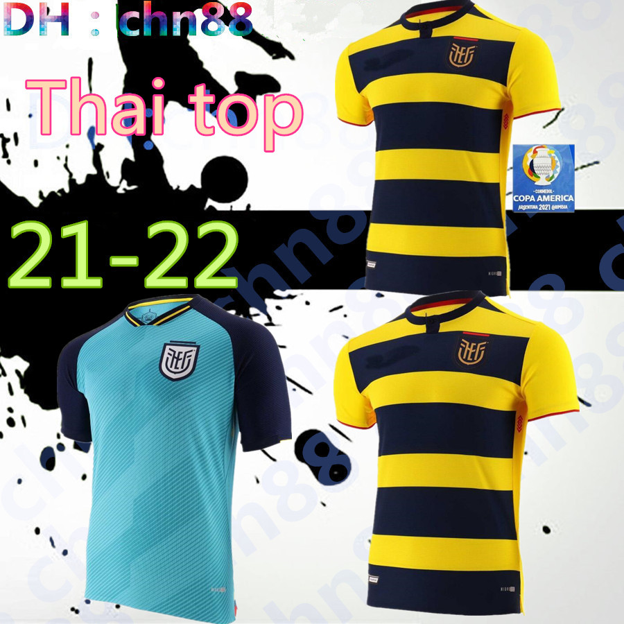 Ecuador 2021 Copa America soccer jersey home away Pervis Estupiñán 2022 ywllow blue Gonzalo Plata Michael Estrada football shirts thailand quality 21 22, Image
Ecuador 2021 Copa America soccer jersey home away Pervis Estupiñán 2022 ywllow blue Gonzalo Plata Michael Estrada football shirts thailand quality 21 22, Image