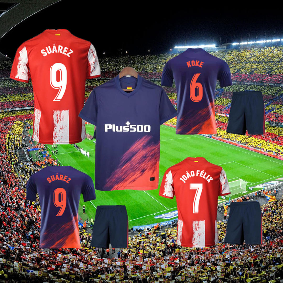 Atletico soccer jerseys 21 22 JOÃO FÉLIX 2021 2022 M.LLORENTE KOKE SAUL SUAREZ Correa Carrasco LEMAR camiseta football shirt uniforms men + kids kit sets, 21/22 kids home + socks
Atletico soccer jerseys 21 22 JOÃO FÉLIX 2021 2022 M.LLORENTE KOKE SAUL SUAREZ Correa Carrasco LEMAR camiseta football shirt uniforms men + kids kit sets, 21/22 kids home + socks