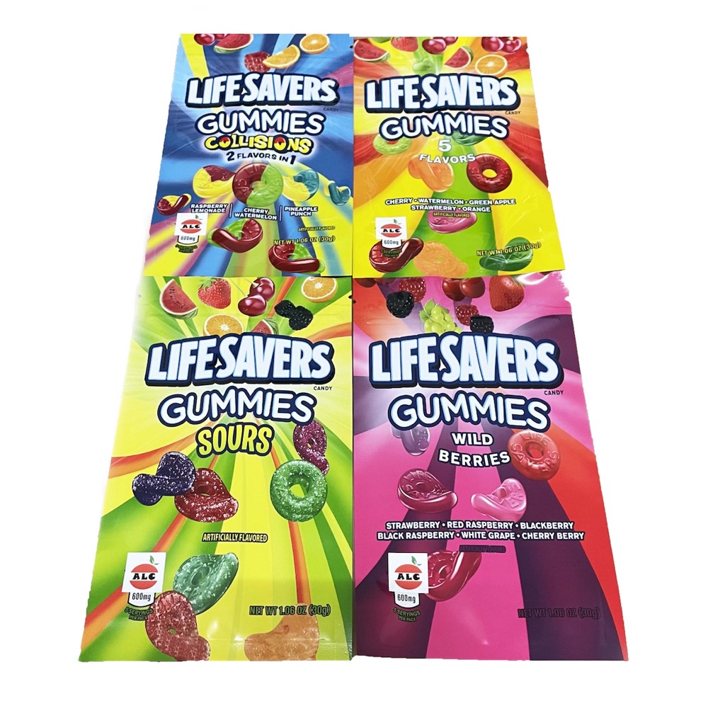 lifesavers gummies edibles plastic packaging bags medibles sour strawberry green apple empty candy package 5 flavors wild berries
lifesavers gummies edibles plastic packaging bags medibles sour strawberry green apple empty candy package 5 flavors wild berries