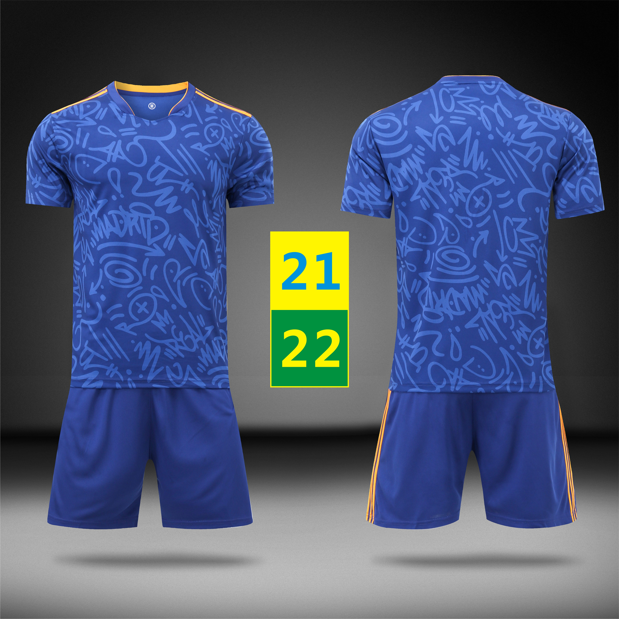 US Fast 21 22 Soccer Sets Tracksuits Blue Short Sleeve suit Football Away Maillots Mens Kids Uniforms Children Training T Shirt 2021 2022 With Logo, Blue/ away maillots
US Fast 21 22 Soccer Sets Tracksuits Blue Short Sleeve suit Football Away Maillots Mens Kids Uniforms Children Training T Shirt 2021 2022 With Logo, Blue/ away maillots