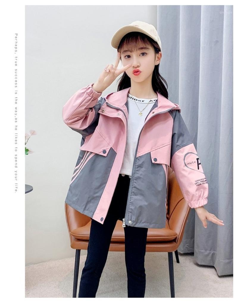 Jackets 2021 Children's Windbreaker Jacket For Spring Waterproof Coat Trench Autumn Korean Fashion Girls Splicing, Blue;gray
Jackets 2021 Children's Windbreaker Jacket For Spring Waterproof Coat Trench Autumn Korean Fashion Girls Splicing, Blue;gray