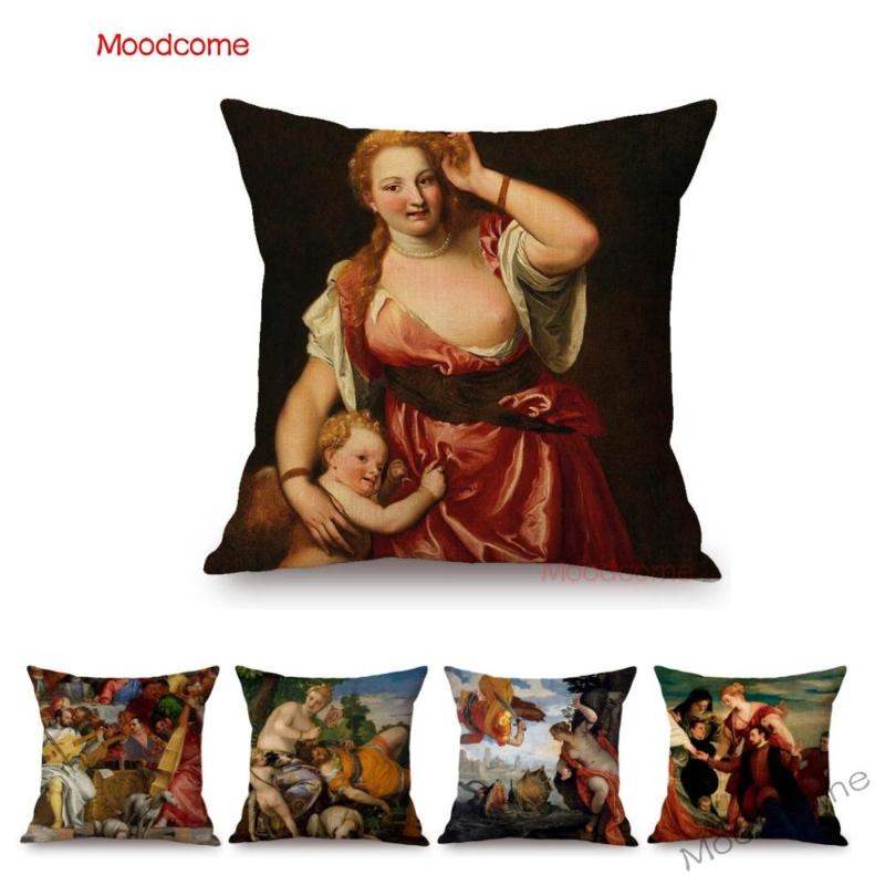 Cushion/Decorative Pillow Italy Venetian School Paolo Veronese Famous Oil Painting Jesus Angel Bible Store Cover Linen Sofa Cushion
Cushion/Decorative Pillow Italy Venetian School Paolo Veronese Famous Oil Painting Jesus Angel Bible Store Cover Linen Sofa Cushion