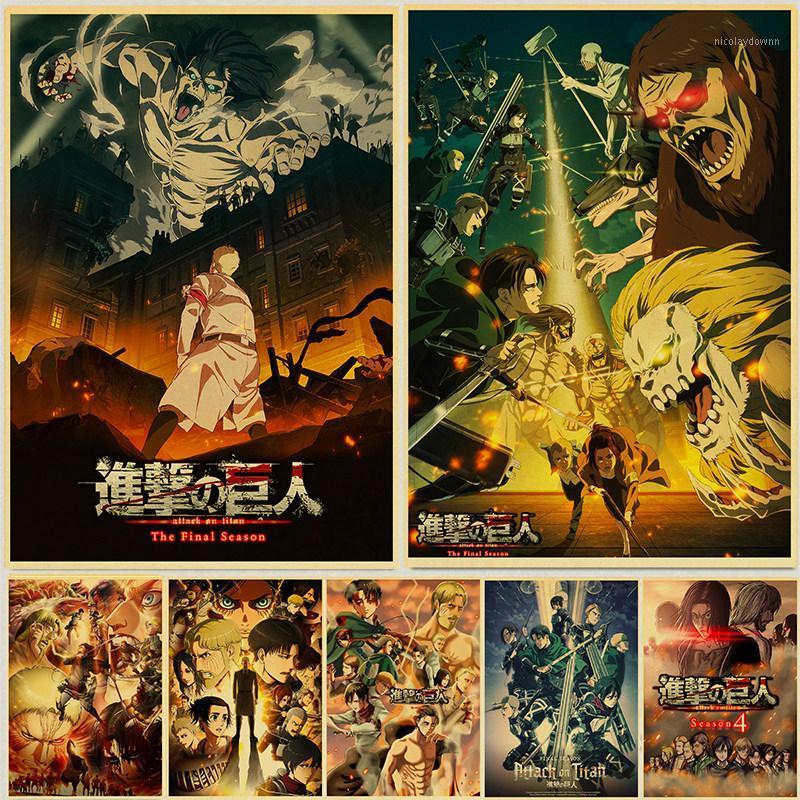 Paintings Japanese Classic Anime Attack On Titan Season 4 Poster Kraft Paper Prints And Posters Home Room Decor Art Wall Stickers
Paintings Japanese Classic Anime Attack On Titan Season 4 Poster Kraft Paper Prints And Posters Home Room Decor Art Wall Stickers