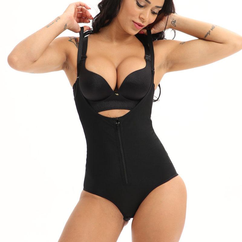 Women' Shapers Women Slimming Body Shaper Thong Shapewear Zip Up Seamless Tummy Control Underwear Latex Waist Trainer Corset Buckle Bodysui, Black
Women' Shapers Women Slimming Body Shaper Thong Shapewear Zip Up Seamless Tummy Control Underwear Latex Waist Trainer Corset Buckle Bodysui, Black