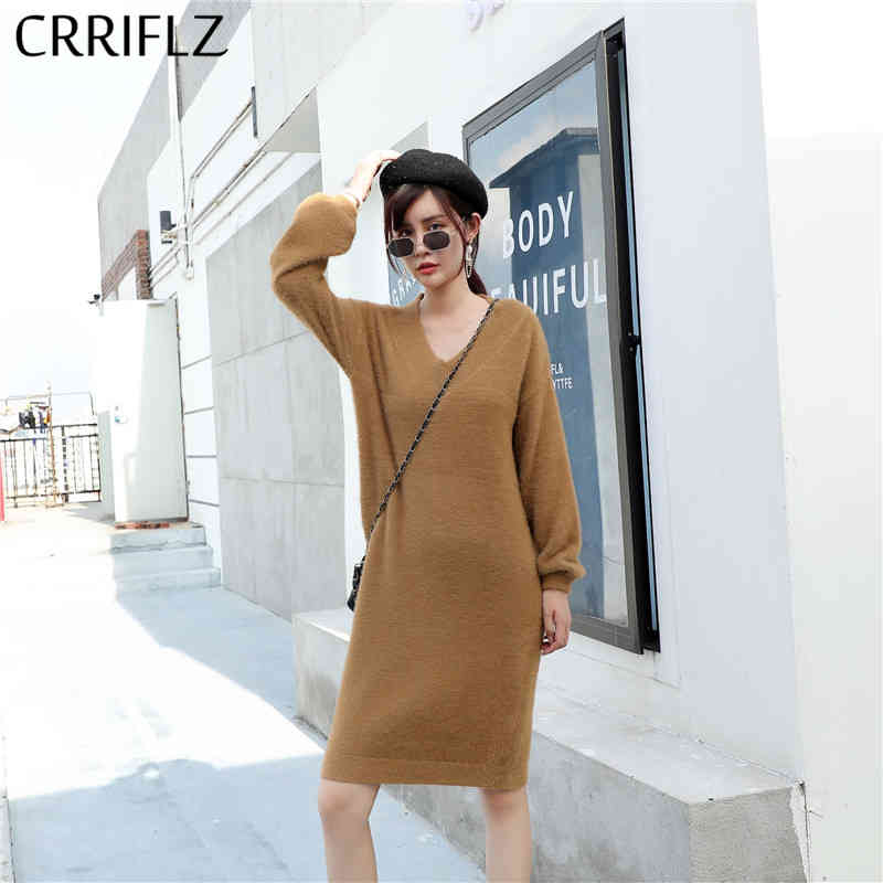 Fashoin Mink Cashmere Knitted Dress Women Autumn Winter Casual Solid Long Sleeve Knee Length Female Office Lady 210520, Blue
Fashoin Mink Cashmere Knitted Dress Women Autumn Winter Casual Solid Long Sleeve Knee Length Female Office Lady 210520, Blue