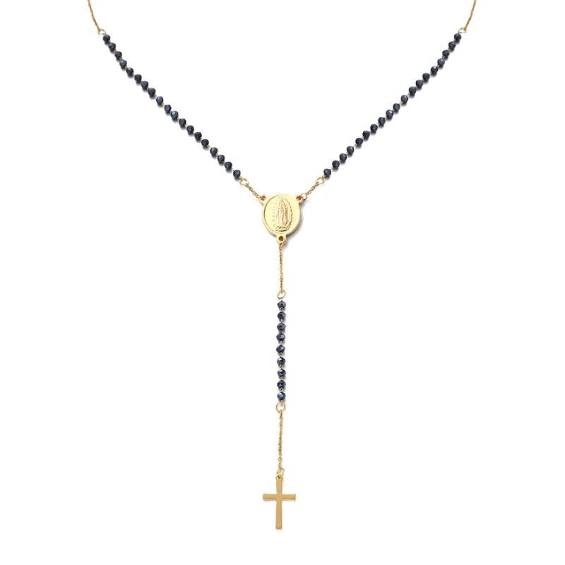Pendant Necklaces Catholic Stainless Steel Rosary Beads Chain Y Shape Virgin Necklace For Women Men Religious Cross Jewelry
Pendant Necklaces Catholic Stainless Steel Rosary Beads Chain Y Shape Virgin Necklace For Women Men Religious Cross Jewelry