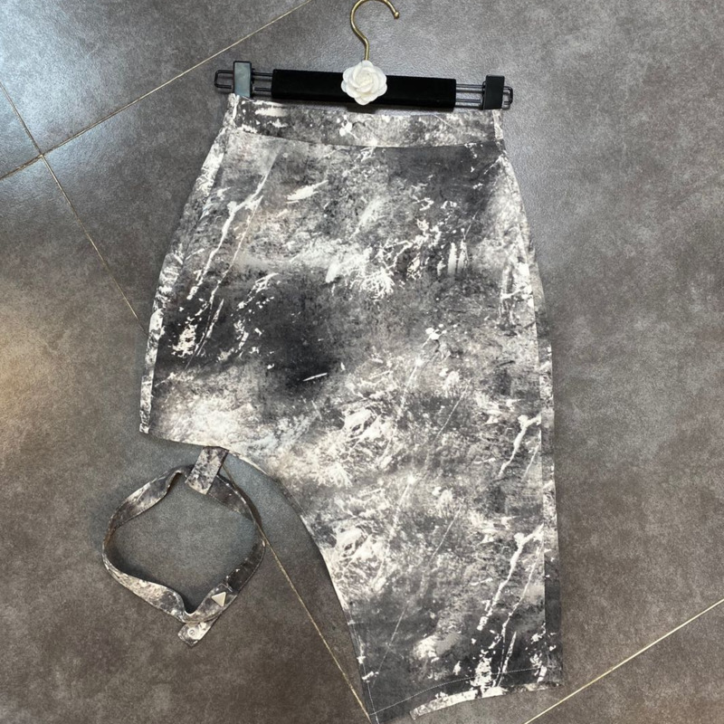 Women Skirt High Waist Fashion Spring Summer Ladies Print Irregular HR401 210525, Light gray
Women Skirt High Waist Fashion Spring Summer Ladies Print Irregular HR401 210525, Light gray
