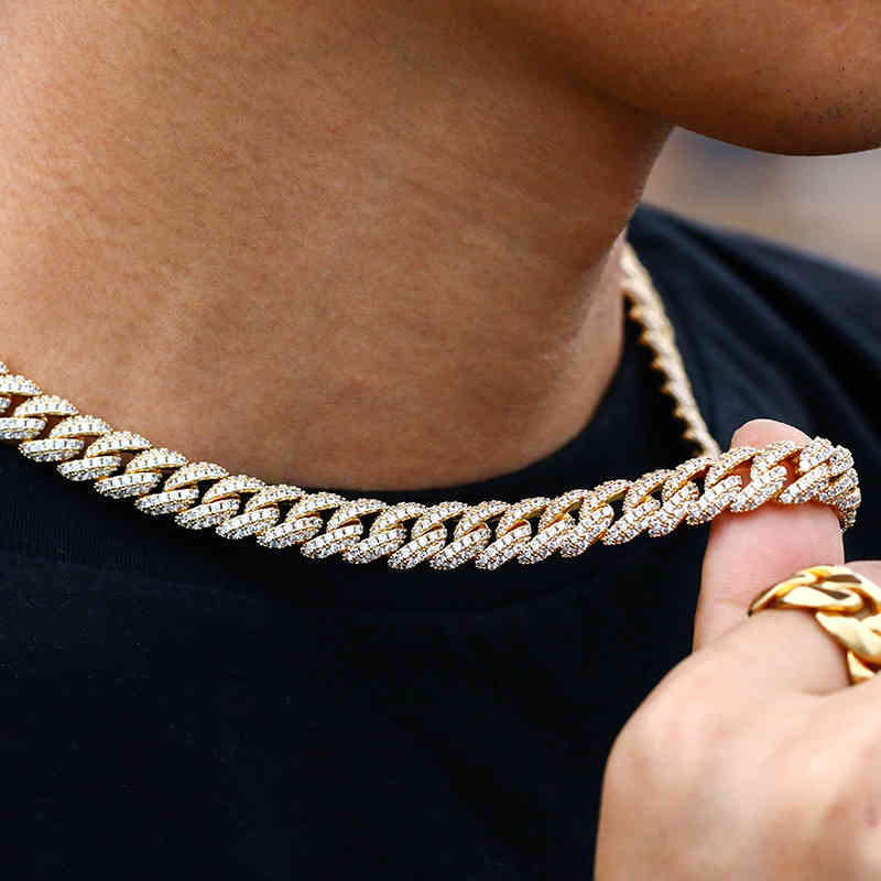 10mm Width Metal Copper Iced Out Bling Charm Miami Cuban Link Chain Necklace For Men's Women Chains Hip Hop Jewelry Rapper X0509
10mm Width Metal Copper Iced Out Bling Charm Miami Cuban Link Chain Necklace For Men's Women Chains Hip Hop Jewelry Rapper X0509