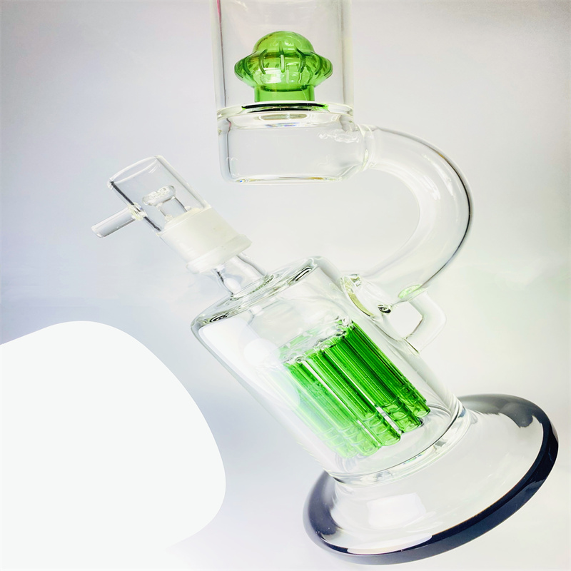 Amazing feature glass hookah collector oil rig with 2 percs bowl 18.8mm male connector (GB-290-N).
Amazing feature glass hookah collector oil rig with 2 percs bowl 18.8mm male connector (GB-290-N).